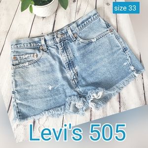 Levi's 505 VTG Light Wash Women's Shorts size W33